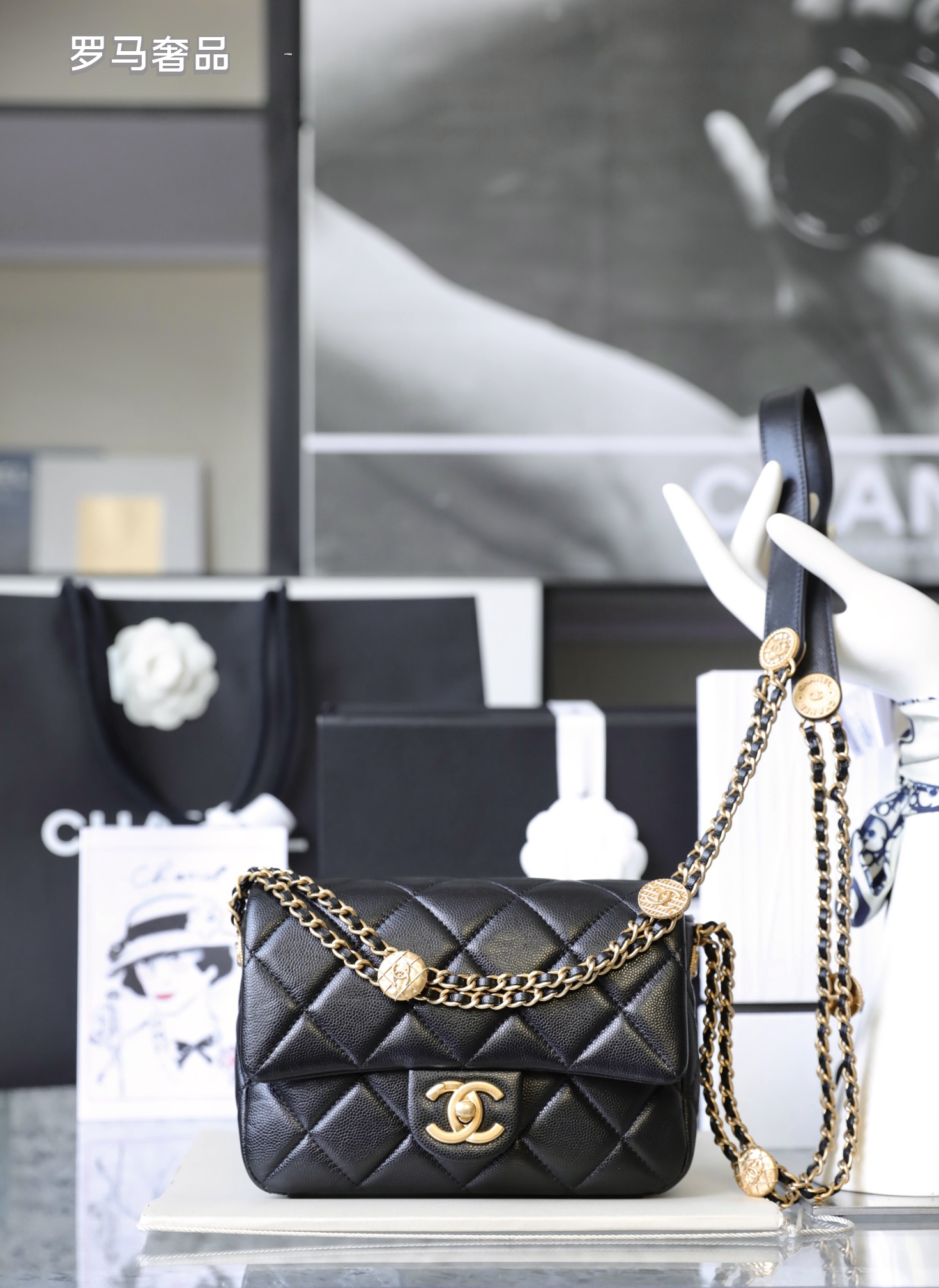 Chanel Quilted Lambskin Mini Flap Bag - Black with Gold-Tone Hardware
