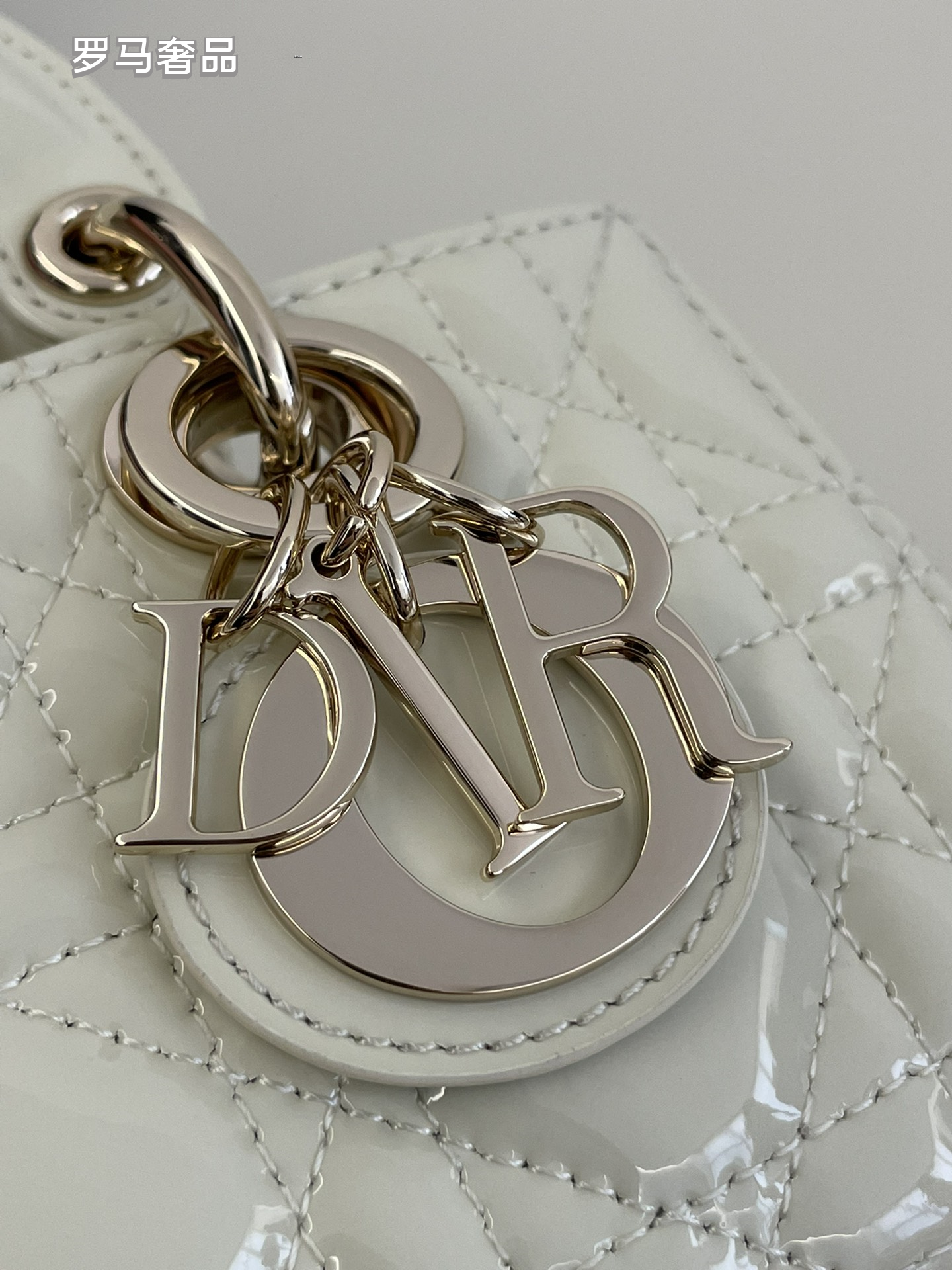 Lady Dior Joy Micro Bag - Cannage Lambskin & Patent Leather Handbags