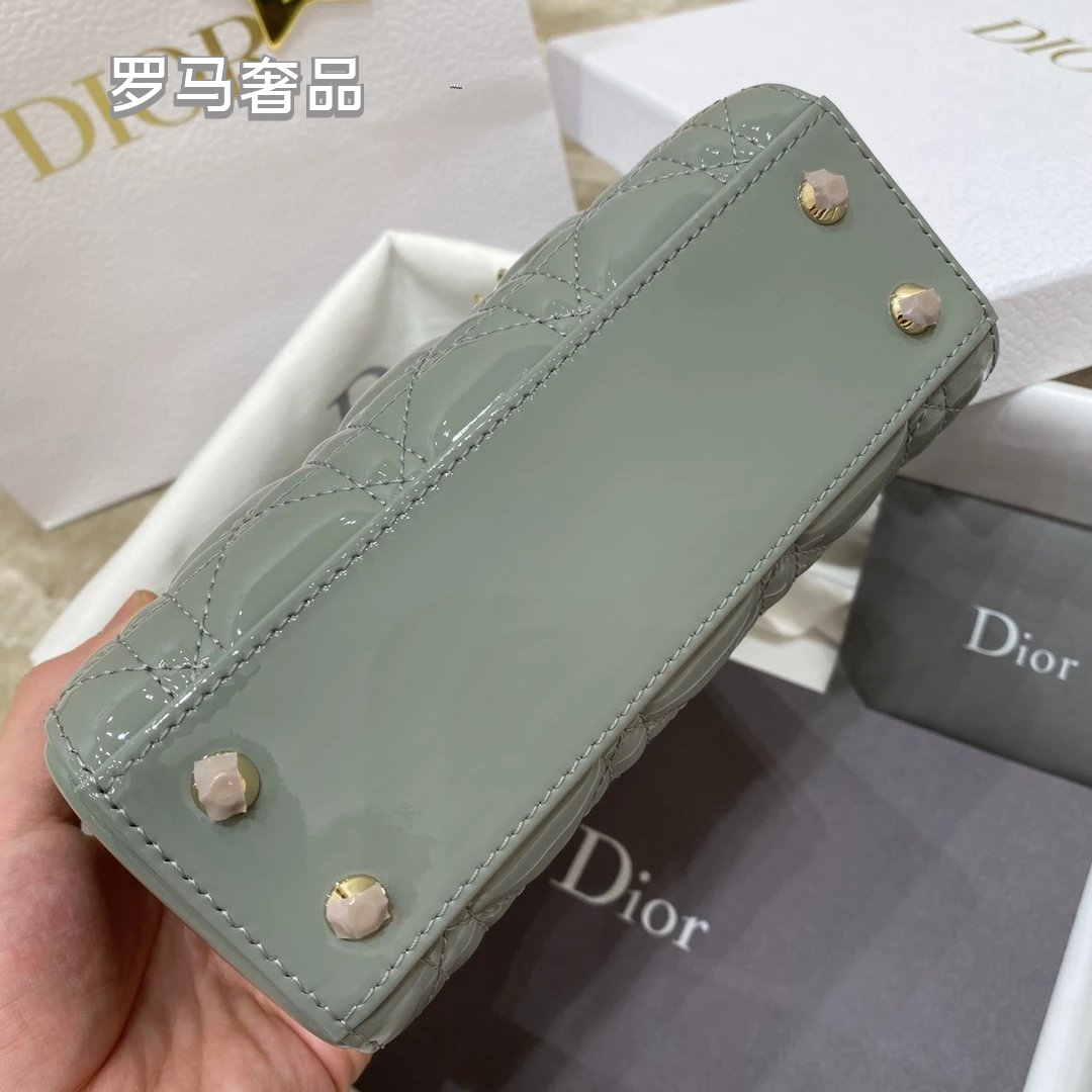 Lady Dior Mini Bag - Black Cannage Leather with Gold-Tone Hardware