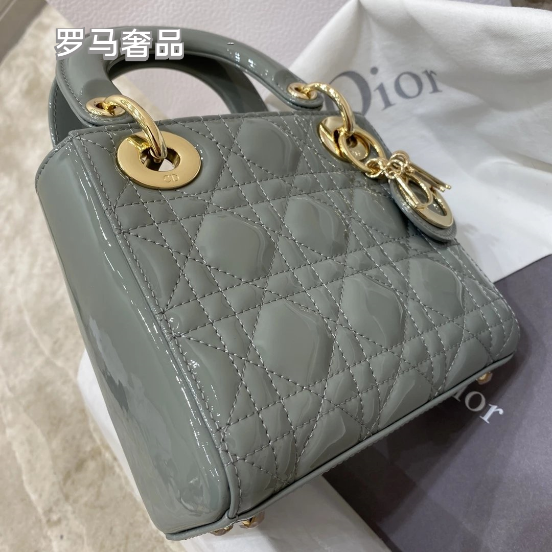 Lady Dior Mini Bag - Black Cannage Leather with Gold-Tone Hardware