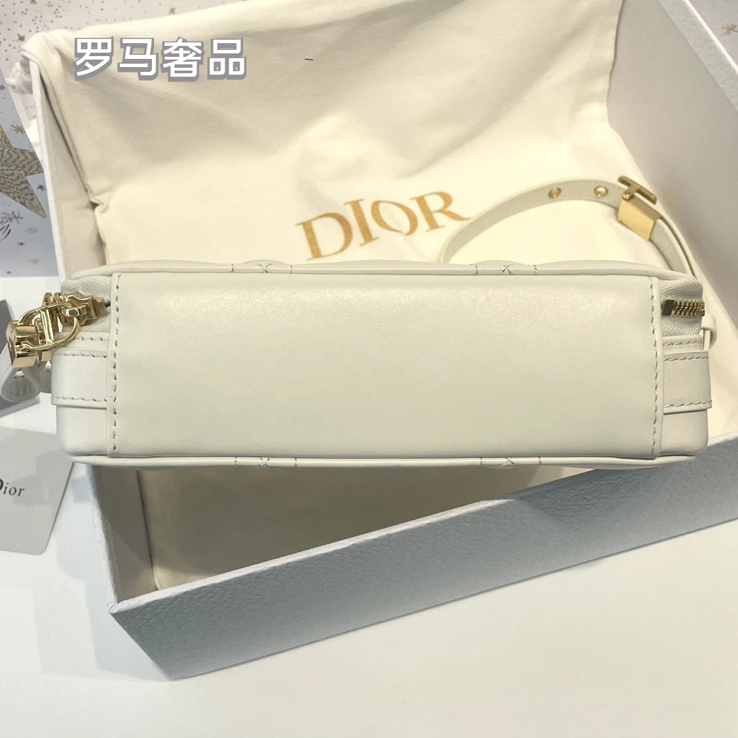 Luxury Quilted Cannage & Oblique Pattern Vanity Case Cosmetic Bag for Women
