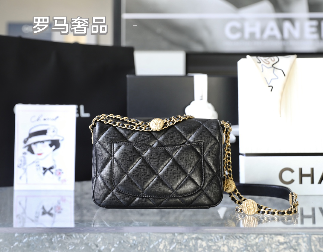 Chanel Quilted Lambskin Mini Flap Bag - Black with Gold-Tone Hardware