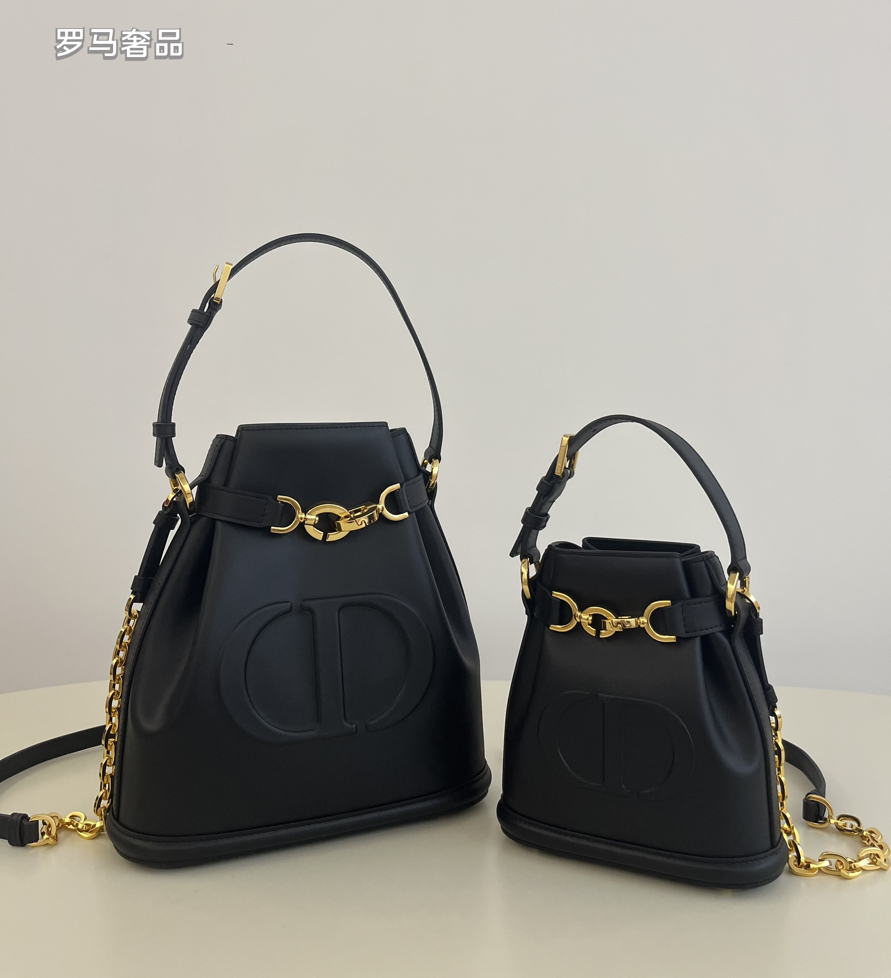 Christian Dior C'est Dior Bucket Bag - White Calfskin with Gold-Tone Hardware