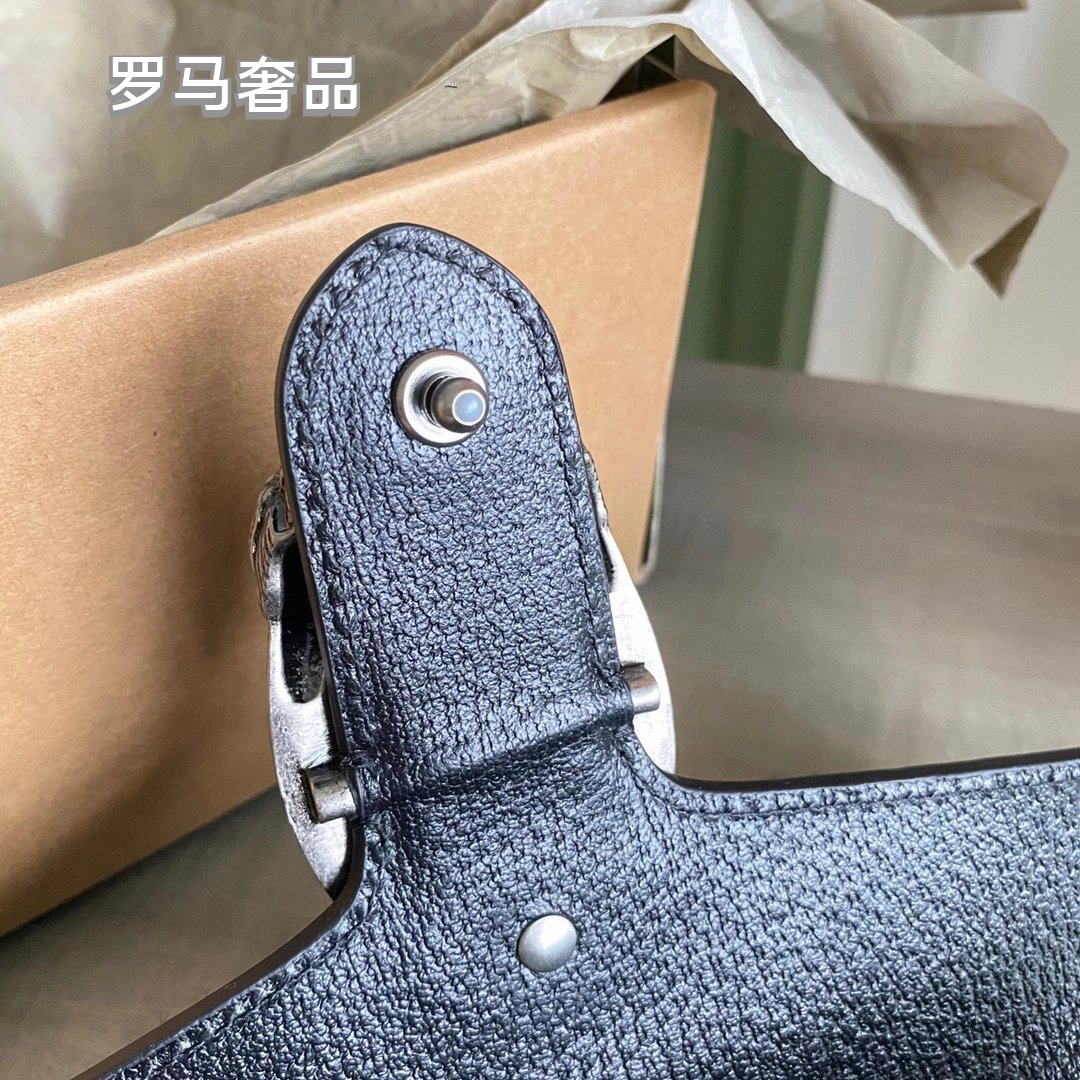 Gucci Dionysus Small GG Supreme Canvas Shoulder Bag - Blue Leather