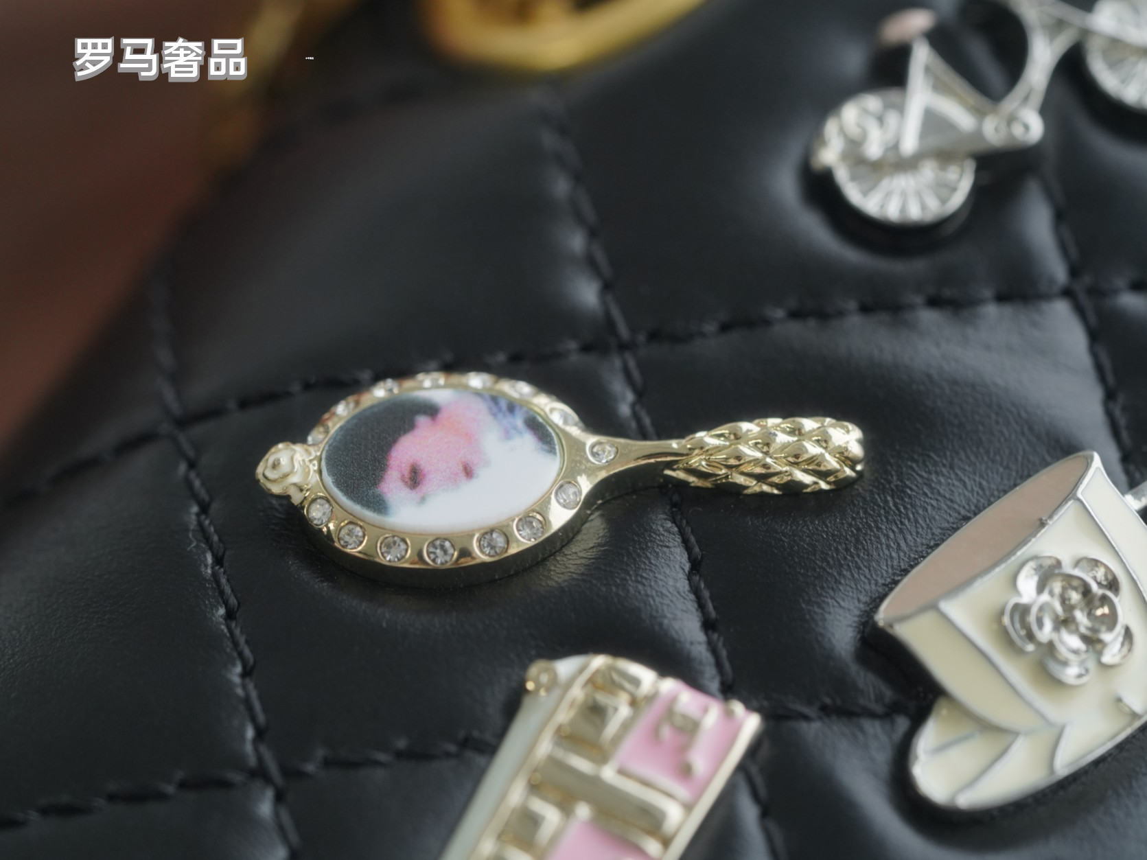 Chanel Black Quilted Leather Lucky Charms 2.55 Reissue Flap Bag
