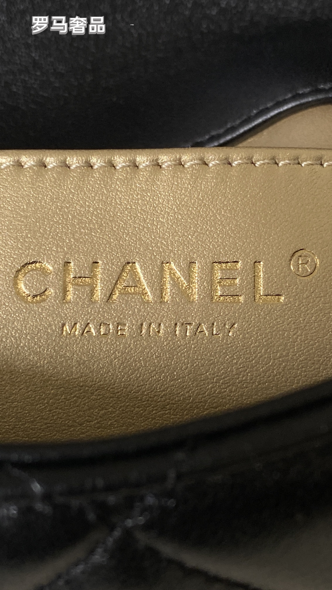 Chanel Quilted Lambskin Mini Flap Bag with Pearl Crush Chain - Black Gold Hardware