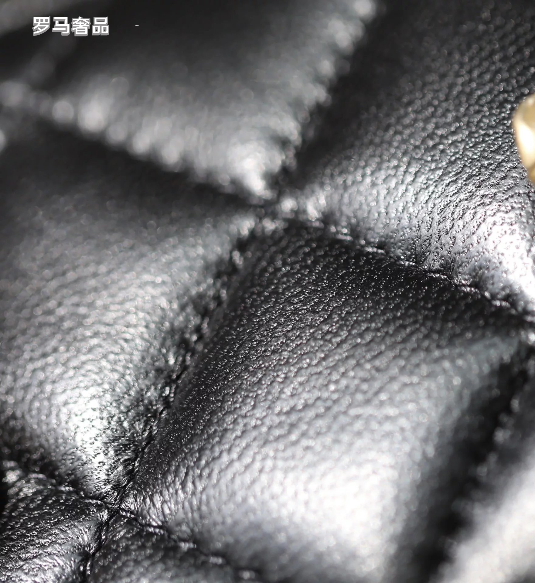 Chanel Black Quilted Leather Mini Vanity Case Crossbody Bag with Gold Camellia Charm