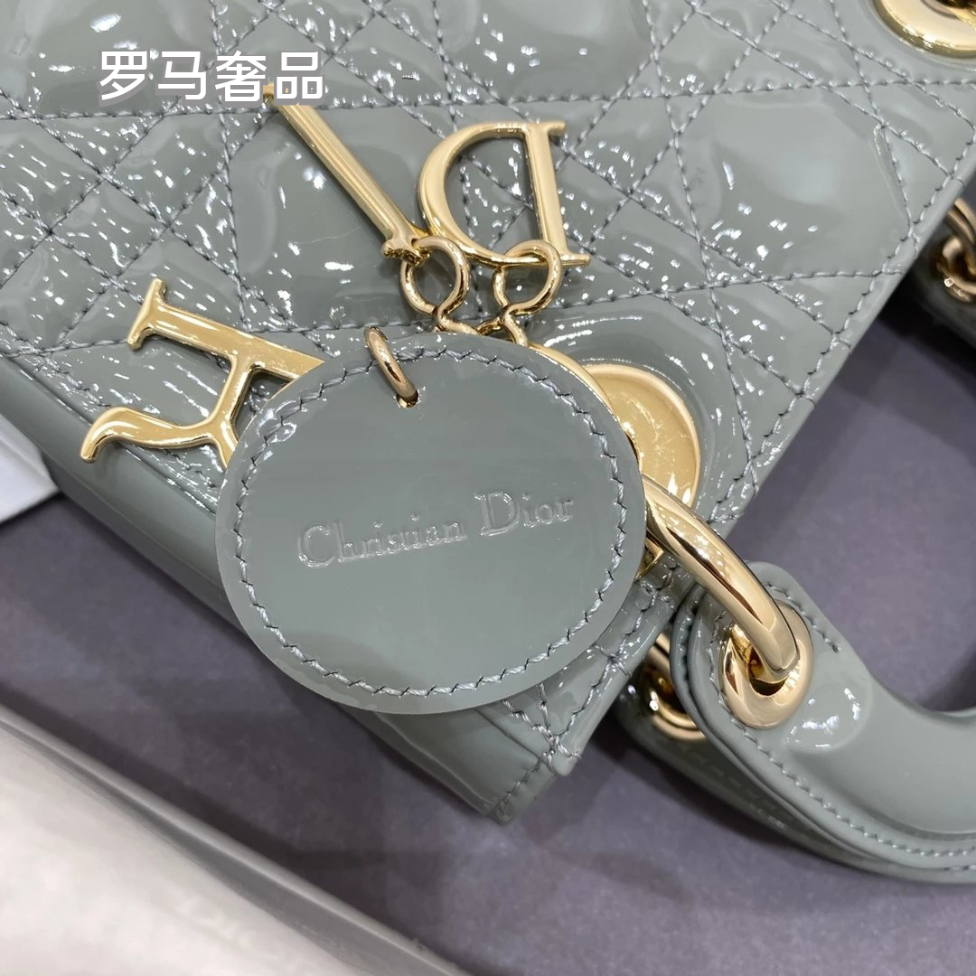Lady Dior Mini Bag - Black Cannage Leather with Gold-Tone Hardware