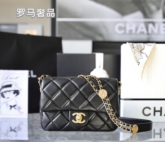 Chanel Quilted Lambskin Mini Flap Bag - Black with Gold-Tone Hardware