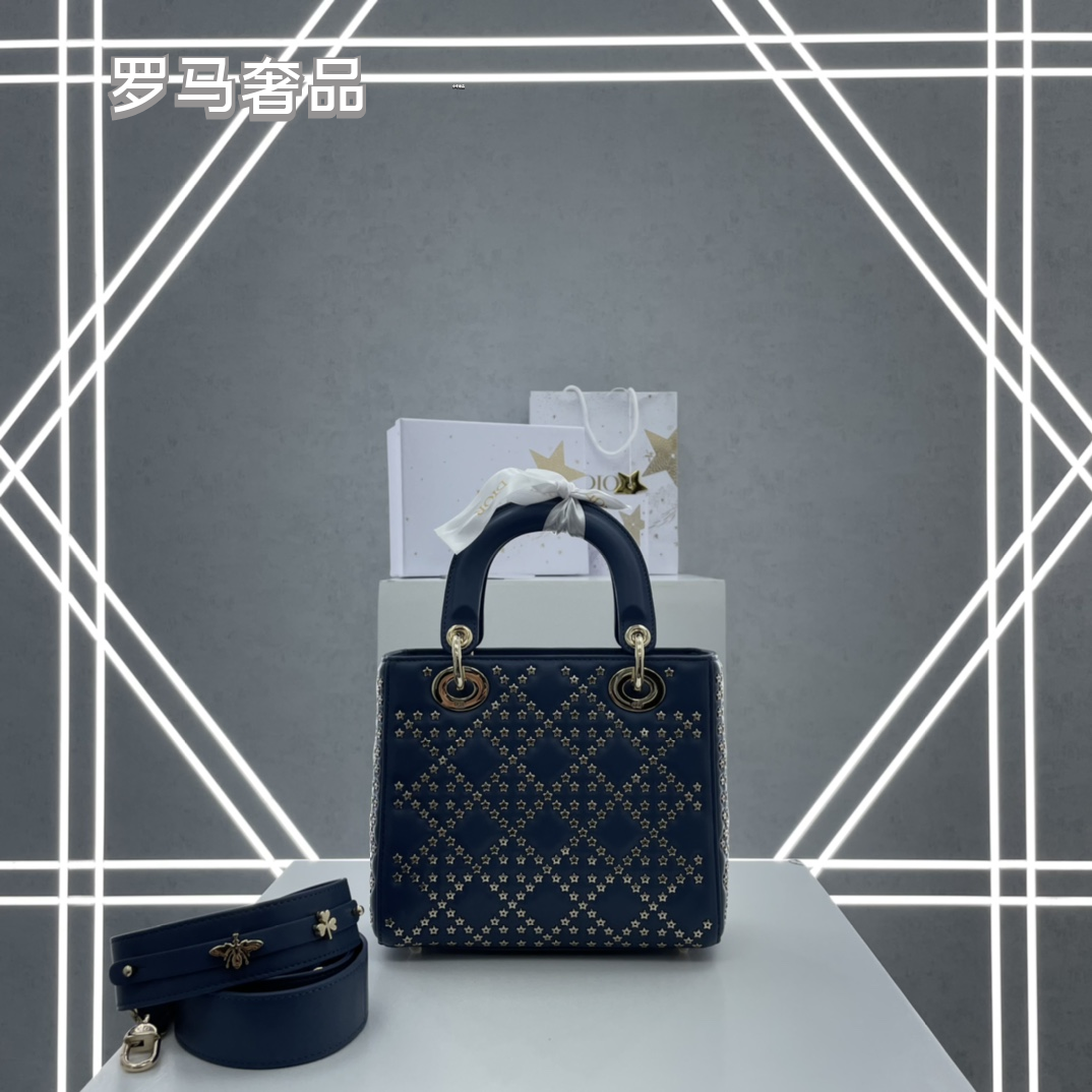 Lady Dior My ABCDior Bag White Cannage Lambskin with Gold-Finish Charms