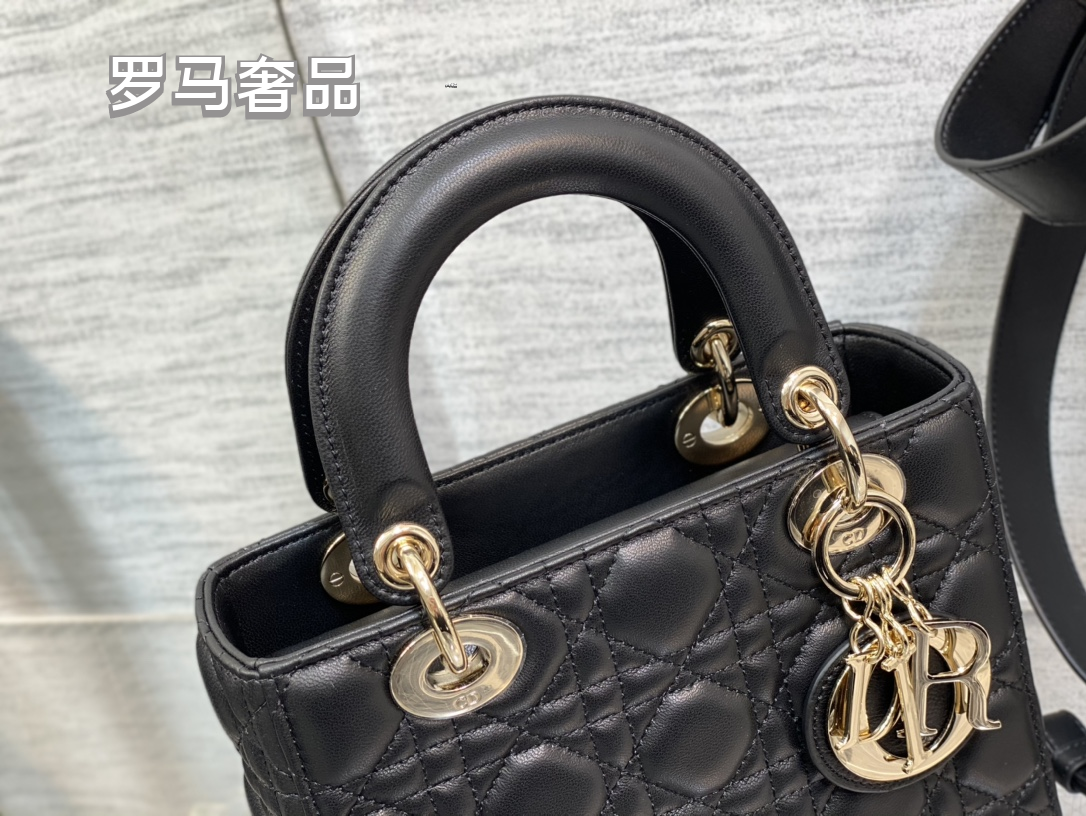 Lady Dior My ABCDior Bag Black Cannage Lambskin