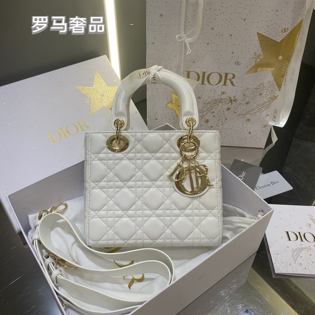 Christian Dior Lady Dior My ABCDior Bag - Beige Cannage Lambskin