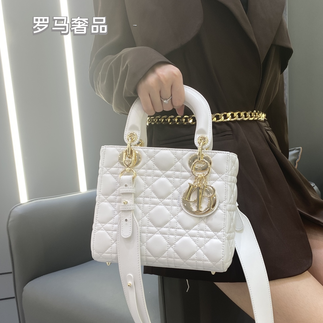 Christian Dior Lady Dior My ABCDior Bag - Beige Cannage Lambskin