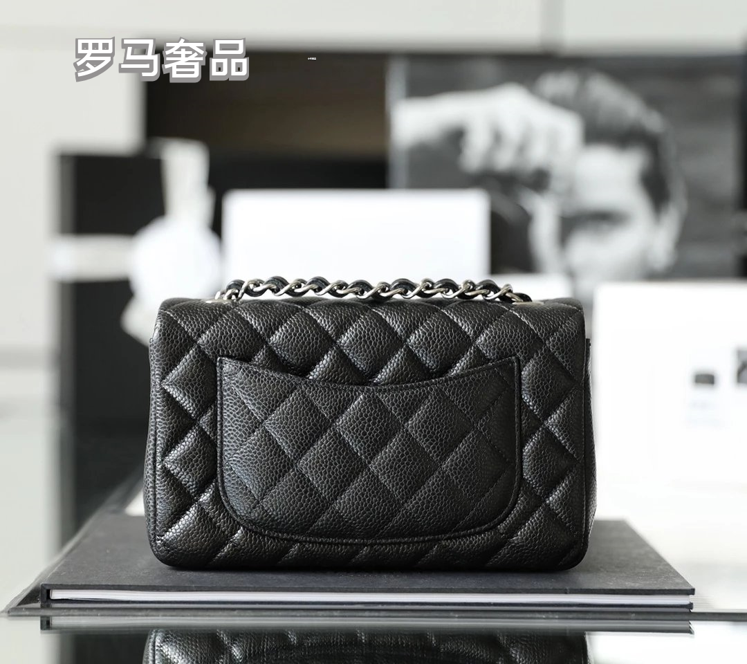 Luxury Black Quilted Leather Small Flap Bag with Gold-Tone Hardware