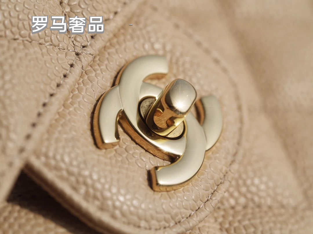 Luxury Beige Quilted Leather Flap Shoulder Bag with Gold-Tone Chain Strap