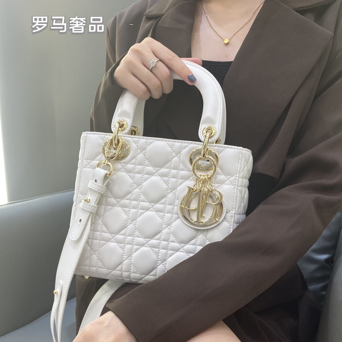 Christian Dior Lady Dior My ABCDior Bag - Beige Cannage Lambskin