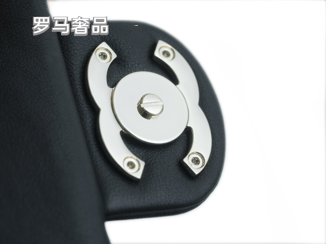 Chanel Black Quilted Lambskin Leather Hobo Bag with Front CC Logo Pocket