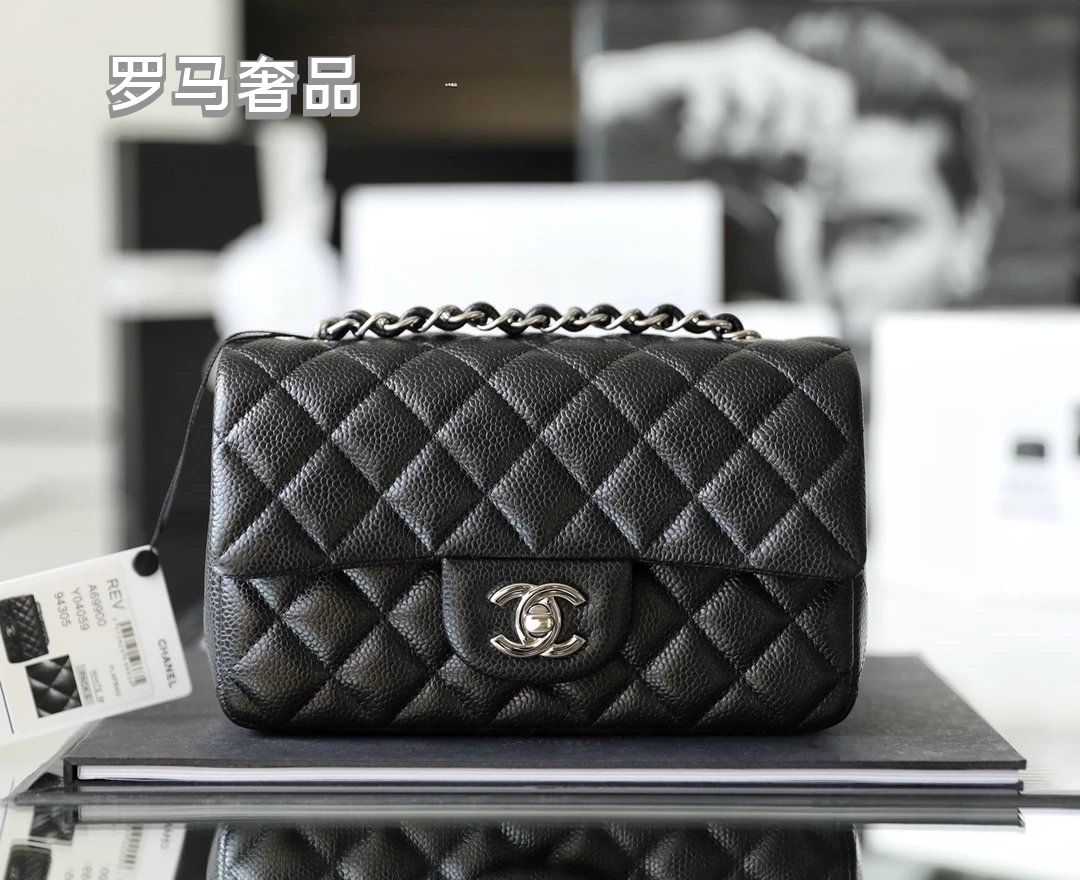 Luxury Black Quilted Leather Small Flap Bag with Gold-Tone Hardware