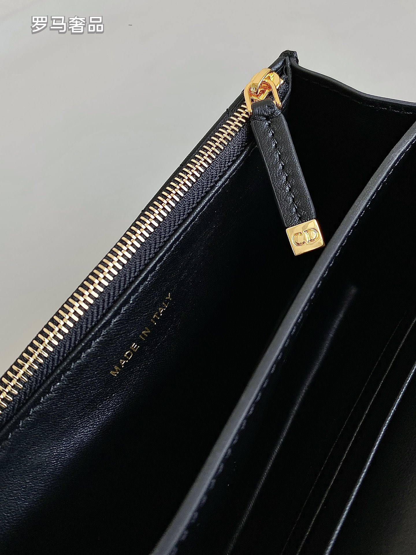 Dior Quilted Leather Shoulder Crossbody Bag with Gold Chain Strap