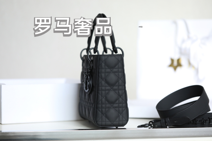 Lady Dior My ABCDIOR Small Handbag in Light Gray Cannage Lambskin