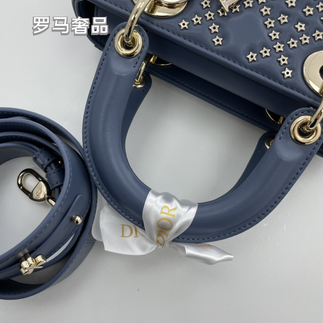 Lady Dior My ABCDior Bag White Cannage Lambskin with Gold-Finish Charms