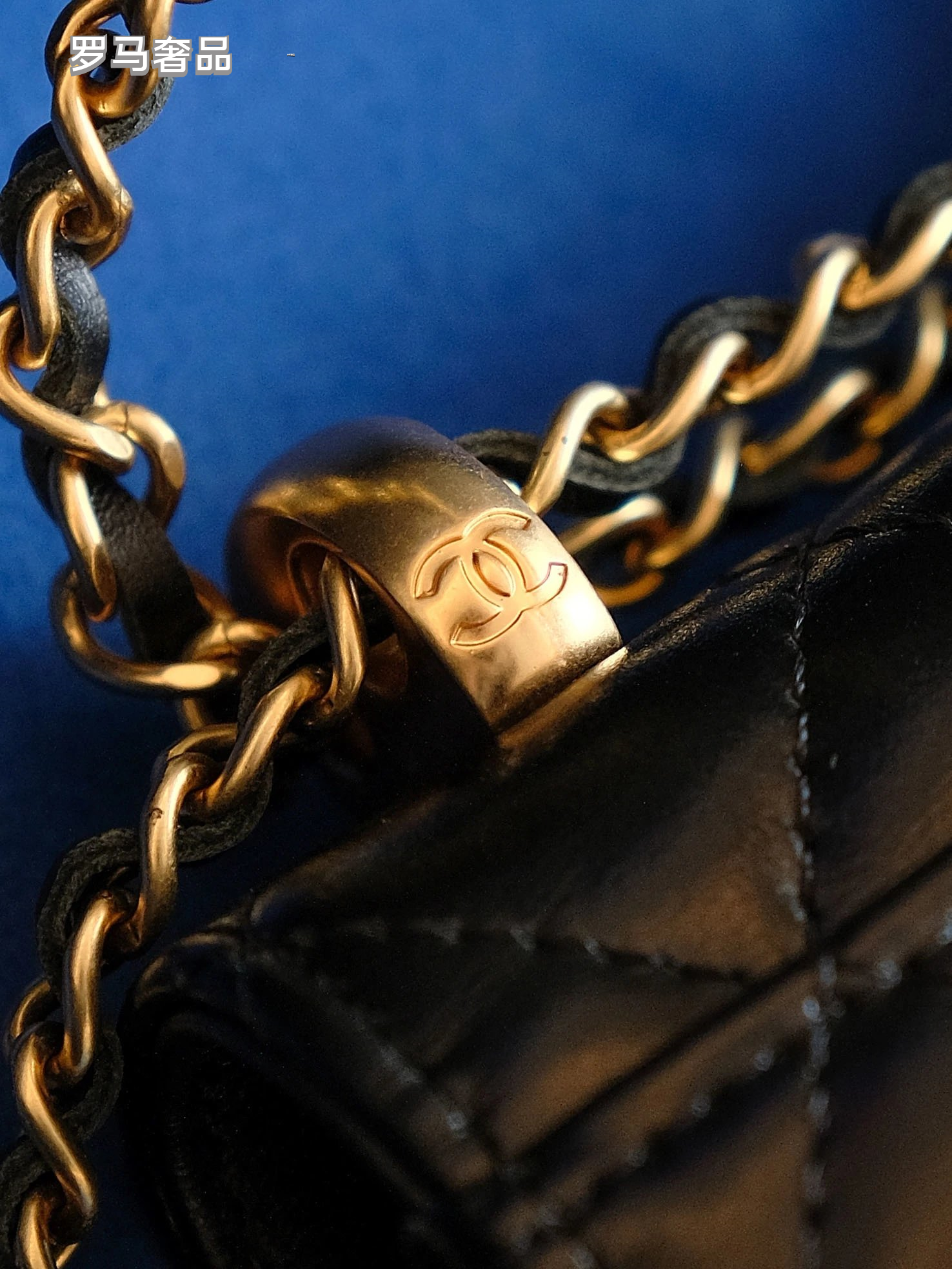 Chanel Mini Flap Bag with Top Handle Black Quilted Leather Gold Hardware