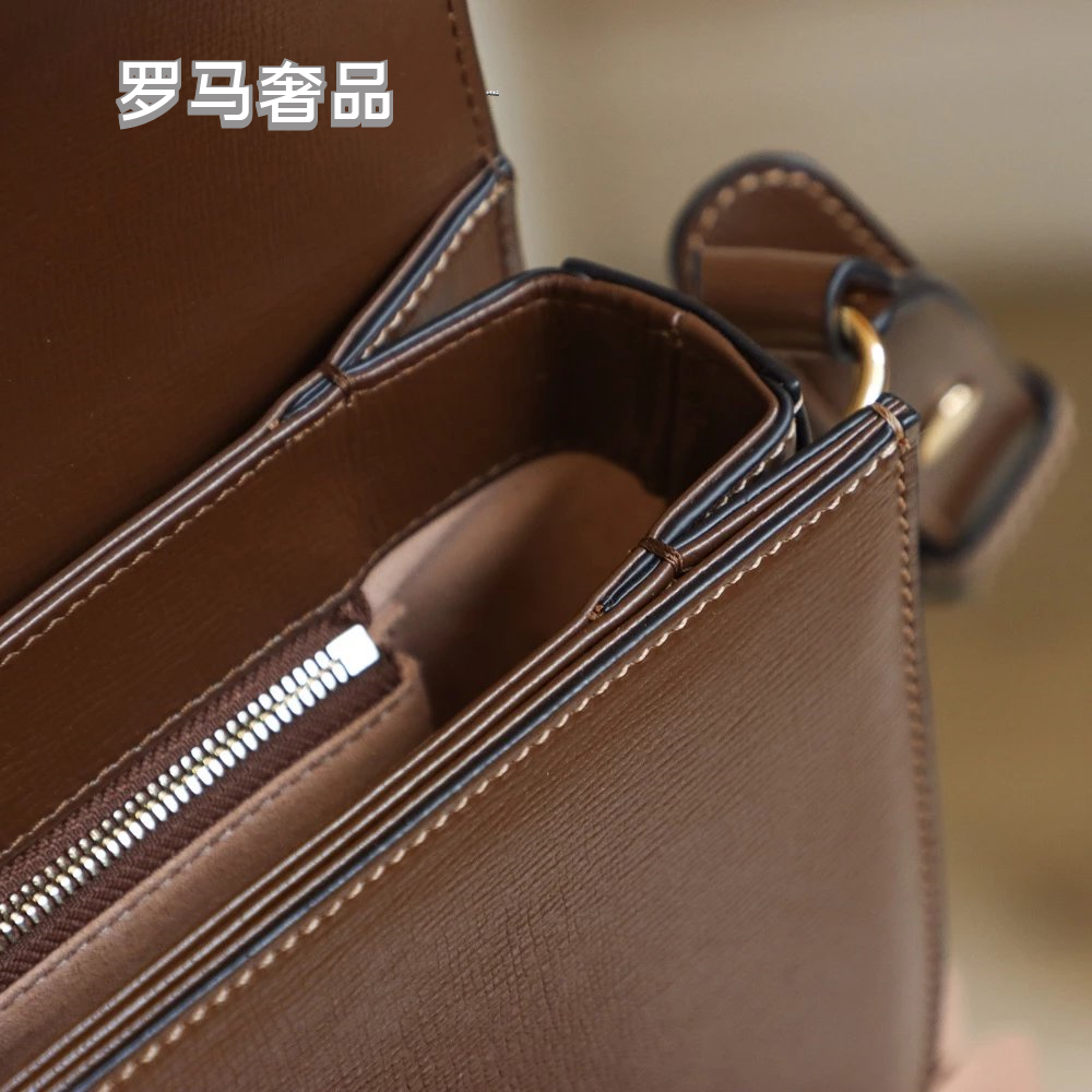 Gucci Luxury Horsebit Detail Flap Leather Crossbody Shoulder Bag