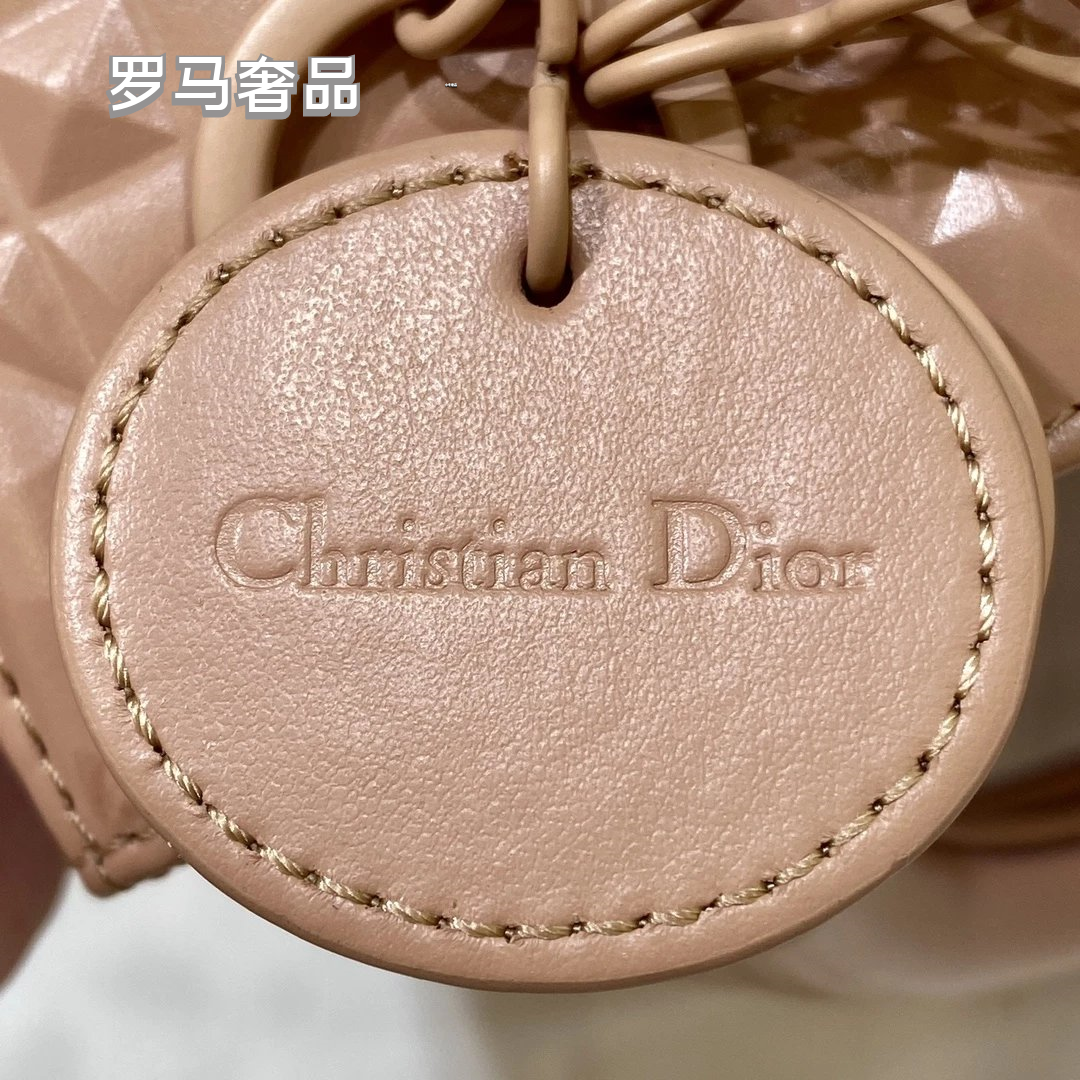 Christian Dior Micro Lady Dior Bag Beige Cannage Lambskin
