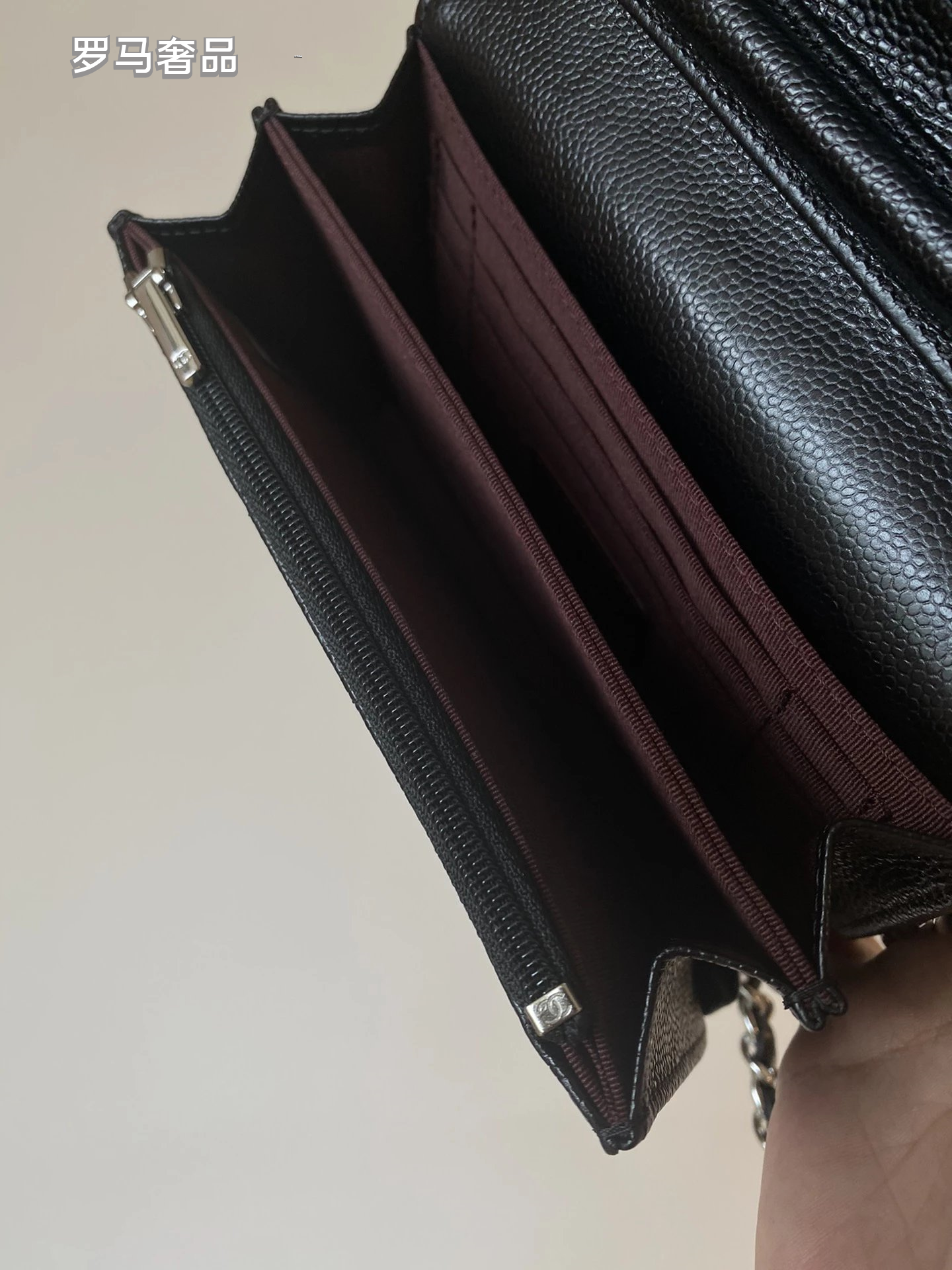 Luxury Quilted Black Leather Mini Crossbody Bag with Silver Chain Strap