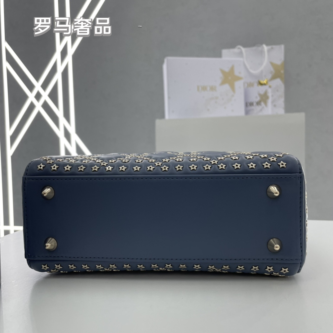 Lady Dior My ABCDior Bag White Cannage Lambskin with Gold-Finish Charms