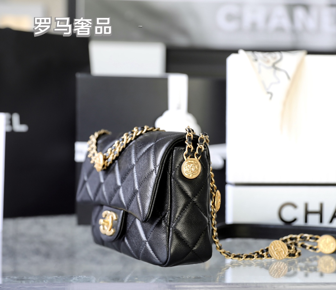 Chanel Quilted Lambskin Mini Flap Bag - Black with Gold-Tone Hardware