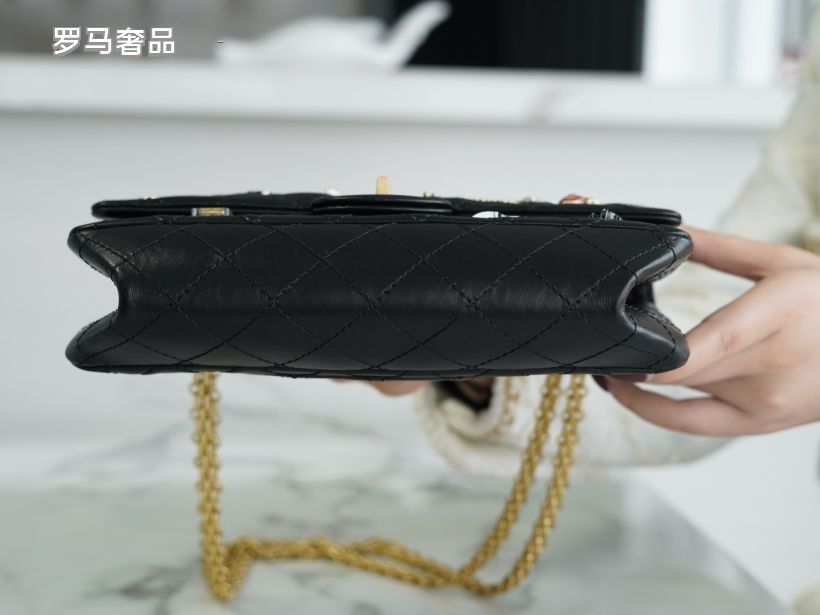 Chanel Black Quilted Leather Lucky Charms 2.55 Reissue Flap Bag