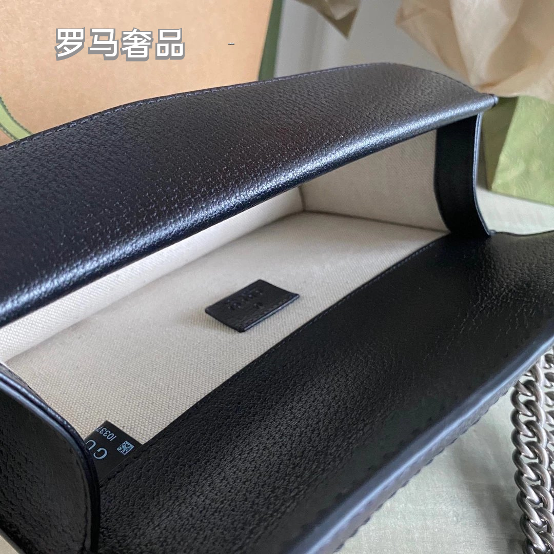 Gucci Dionysus Small GG Supreme Canvas Shoulder Bag - Blue Leather