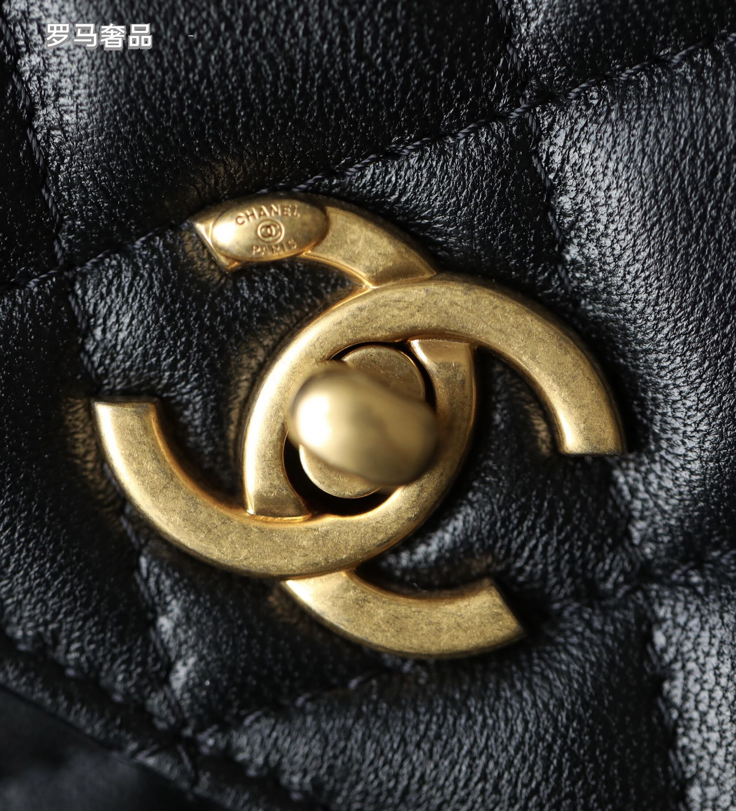 Chanel Quilted Lambskin Pearl Crush Wallet on Chain (WOC) - Black