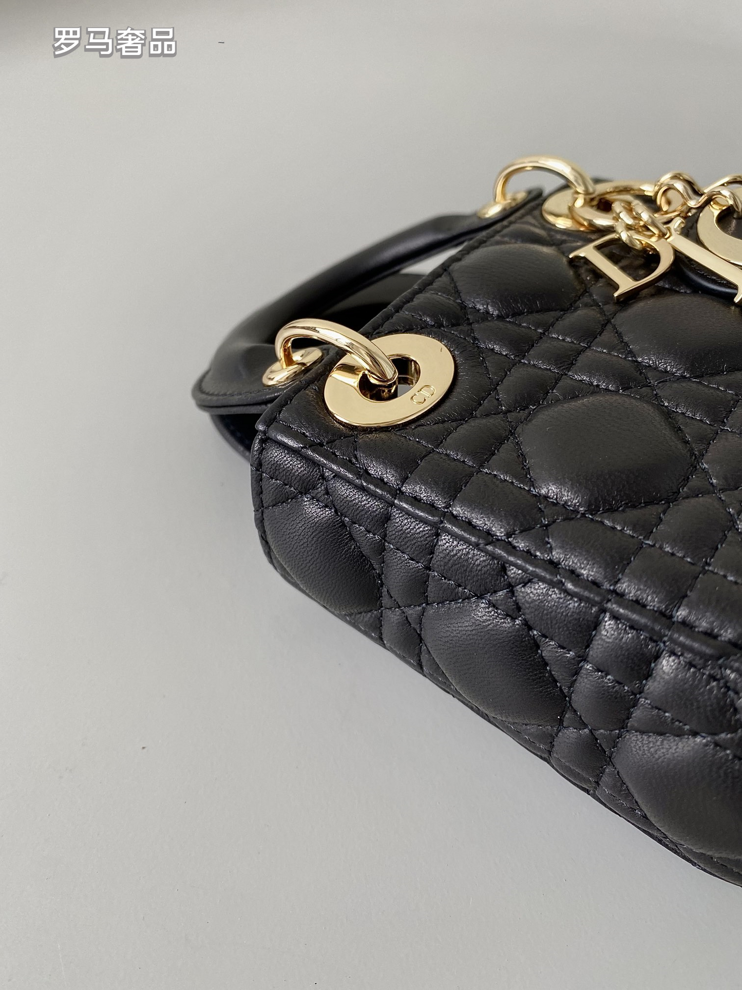 Micro Quilted Top-Handle Bag with Detachable Shoulder Strap - Silver