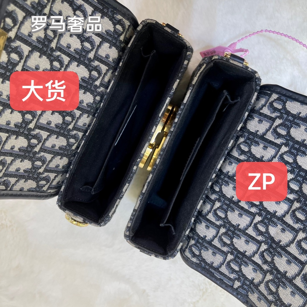 Christian Dior 30 Montaigne Bag in Blue Dior Oblique Jacquard