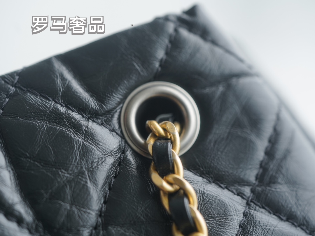 Chanel Gabrielle Small Bucket Bag - Black Quilted Calfskin with Mixed Metal Hardware