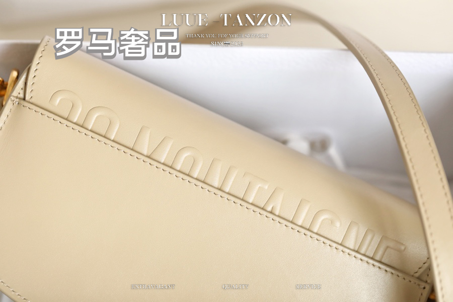 Christian Dior Bobby Small Flap Bag - Beige Leather Crossbody Shoulder Bag