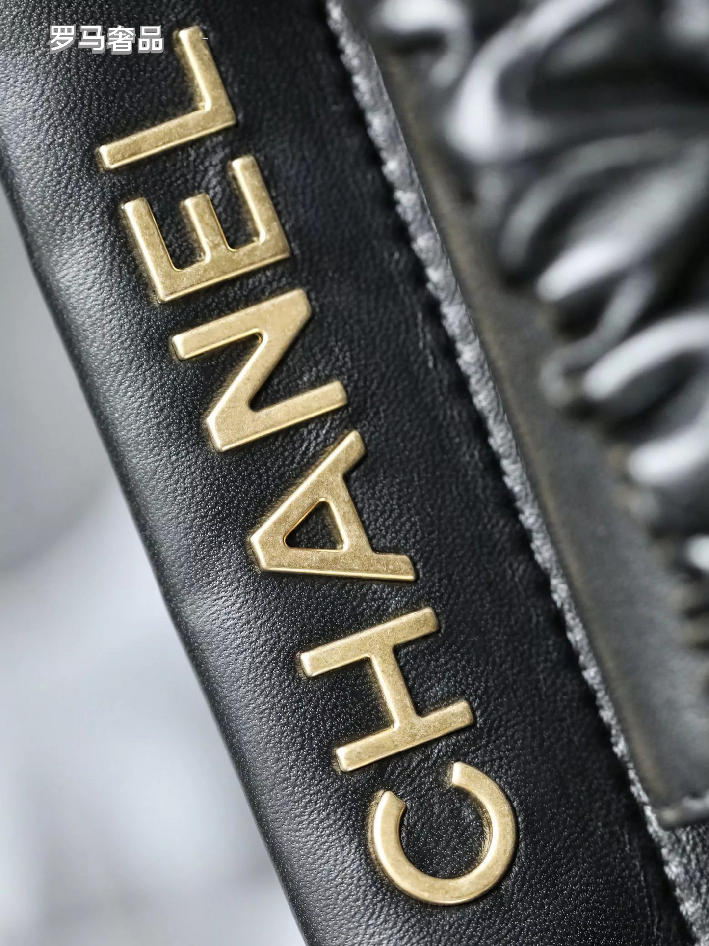 Chanel 22 Small Handbag Black Quilted Leather Gold-Tone Charms